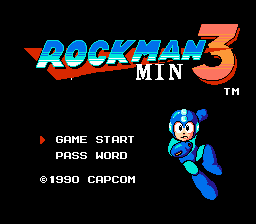Rockman 3 MIN Title Screen